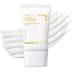 Innisfree Daily UV Defense SPF 36 – Korean Face Sunscreen, Invisible Finish, Broad Spectrum, No White Cast, Lightweight, Hydrating, Available in Gift Sets