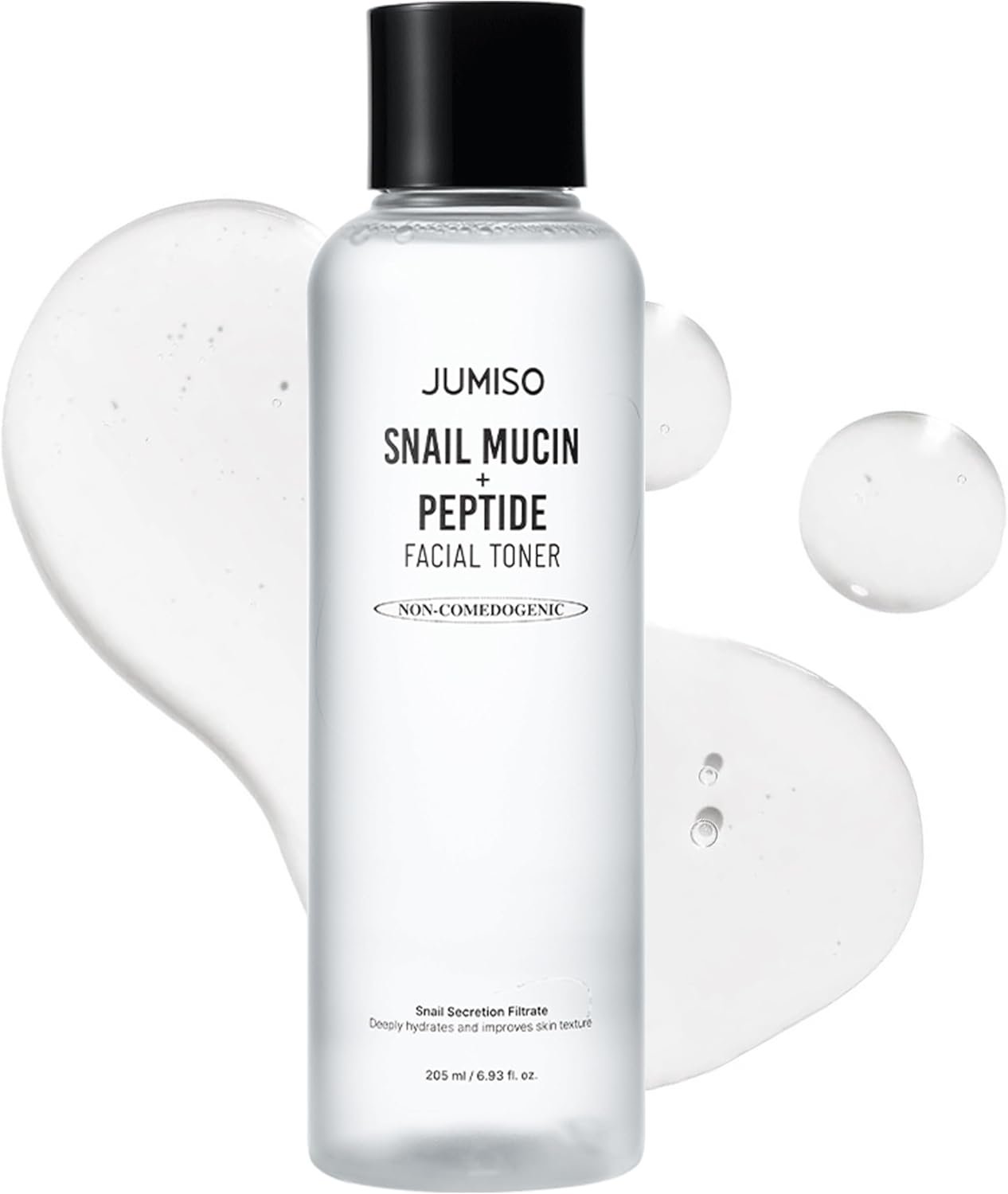 JUMISO Snail Mucin Peptide Toner (95% Snail + 12 Peptides) – Anti-Aging Essence for Glass Skin, Sebum Control for Oily Skin, Non-Sticky Korean Skincare, Fragrance-Free, 6.93 fl oz