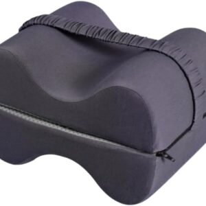Knee Pillow for Side Sleepers - Leg Pillow for Side Sleeping with Strap - Memory Foam Sciatica Pain Relief Thigh Pillow for Back Pain, Hip Pain, Pregnancy Relief (Grey)
