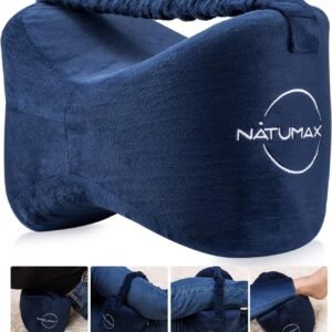Knee Pillow for Side Sleepers - Relief from Sciatica Pain, Back/Leg Pain, Pregnancy, Hip and Joint Pain Memory Foam Leg Pillow + Free Sleep Mask and Ear Plugs