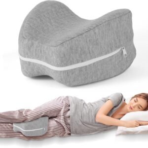 Knee Pillow for Side Sleepers for Back Pain,Leg Pillow for Side Sleepers, Memory Foam Cushion Knee Support Pillows,Pain Relief, Pregnancy Travel Pillow with Extra Washable Cover