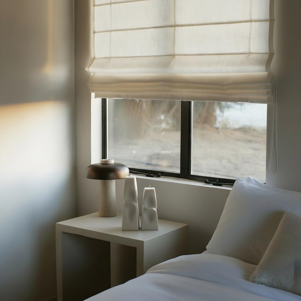 LAWA Twisted Pyramid Candle - Beautiful Handmade Pillar Soy Wax Elegant Aesthetic Candle Housewarming Gift Home Room Shelf Decor Idea (Set of 2) (Moon Gray) - Image 2