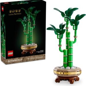 LEGO Botanicals Lucky Bamboo Building Set - Artificial Plant for Indoor Home Décor, Adults Ages 18+ - Gift for Valentines Day for Him - Fake Plant Decoration for Table, Desk, Office - 10344
