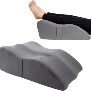 Leg Elevation Pillow with Soft Memory Foam, Wedge Pillow for Reading, Rest, Surgery, Relieves Back, Swelling, Hip, Knee Pain and Improves Blood Circulation