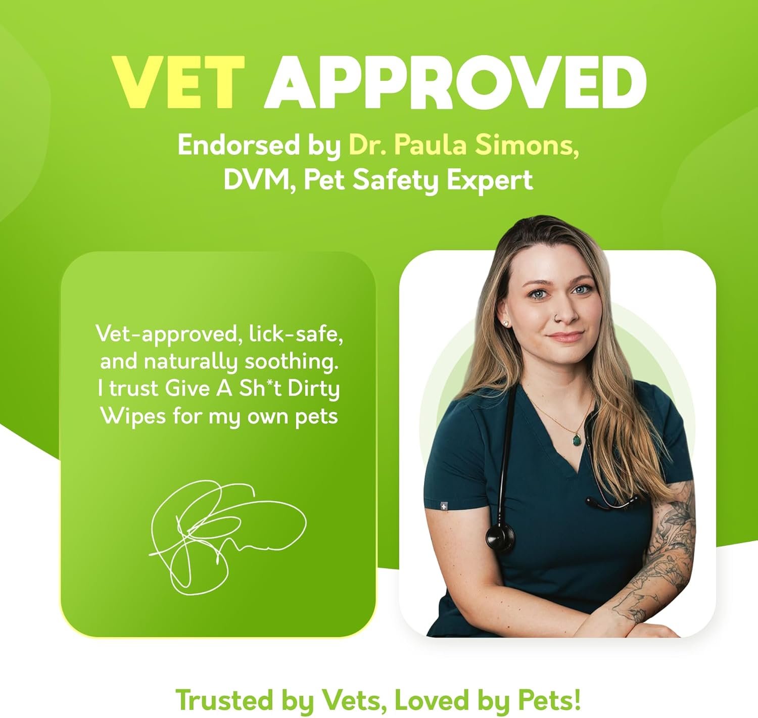 Lick-Safe Daily Pet Wipes for Dogs & Cats - Vet-Approved & Hypoallergenic - Cleans Mud, Odor & Dander - Wipes for Paws, Face & Butt - 10% to Charity - Earth-Friendly & Unscented Cleaning - Pack of 100 - Image 2