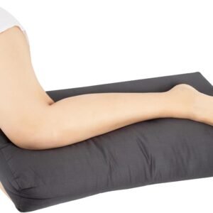 MINUPWELL Knee Pillow for Side Sleepers, 6" Leg Pillow for Side Sleeping, 100% Cotton Fabric Pillow for Between Knees While Sleeping - High Support Alternative for Relieving Leg, Back, and Knee Pain