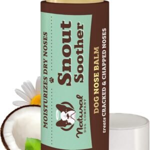 Natural Dog Company Snout Soother Balm – Dog Nose Balm for Dry Cracked Snouts, Moisturizing Winter Nose Care with Coconut Oil & Shea Butter, Lick Safe Dog Snout Balm for All Breeds, 0.15 oz Stick