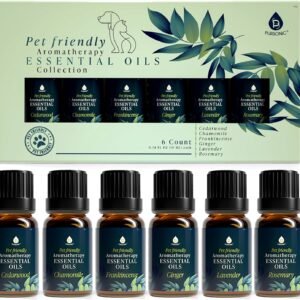 PURSONIC Pet Friendly Aromatherapy Essential Oils Collection, 6-Count - Safe for Dogs and Cats, Natural Relaxation and Stress Relief