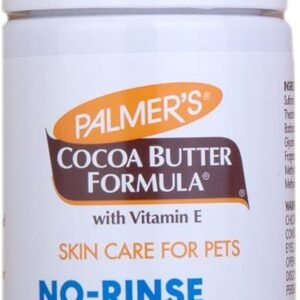 Palmer's for Pets Bath Foam with Cocoa Butter; Waterless Dog Grooming Foam with Vitamin E and Cocoa Butter, Foaming “Dry Shampoo” for Dogs, 5 Fl Ounces