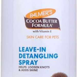 Palmer's for Pets Detangling & Conditioning Spray with Cocoa Butter 8 Fl Oz; Leave-in Dog Conditioner with Vitamin E and Cocoa Butter, De-Matting Spray for Dogs