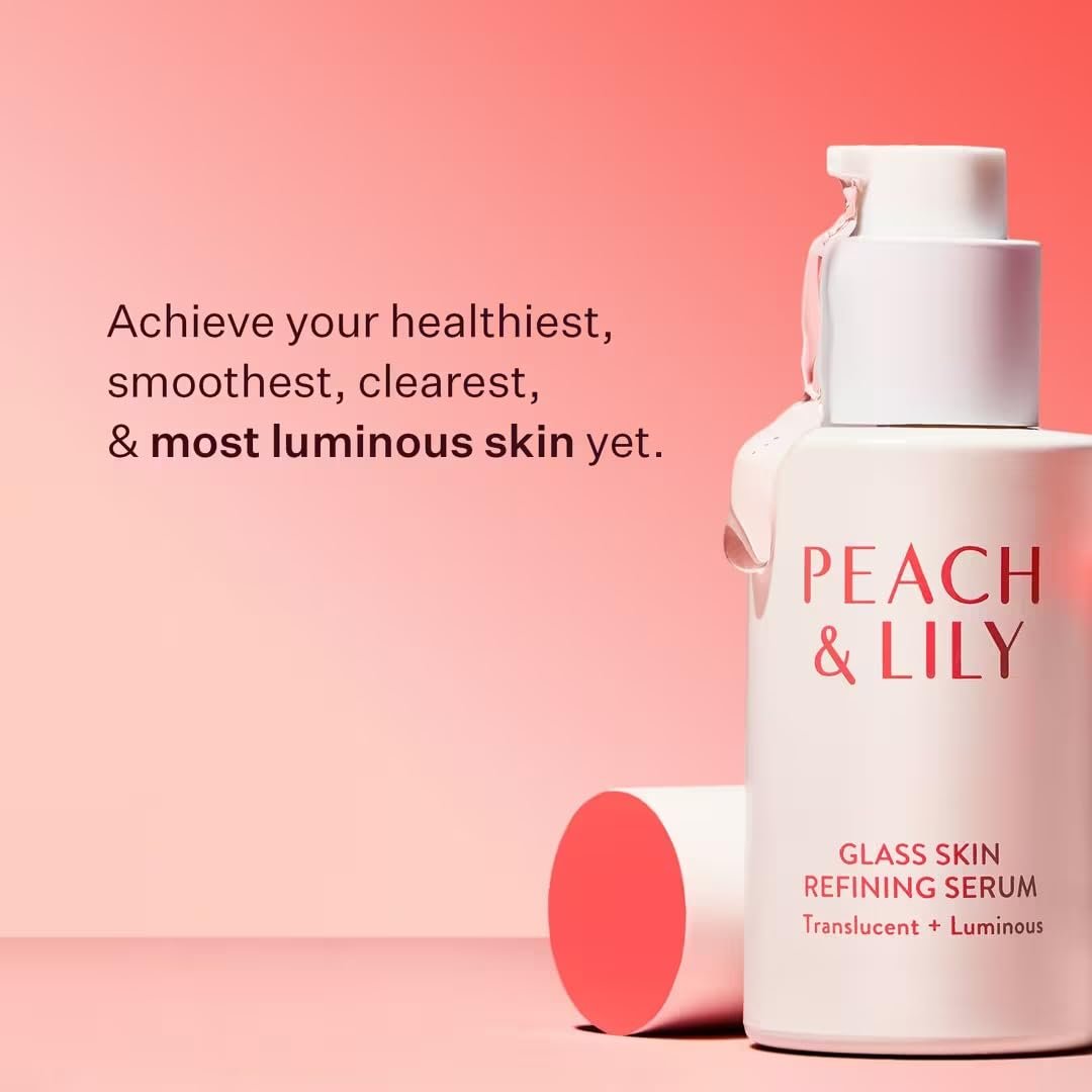 Peach & Lily - Glass Skin Refining Serum for Face (1.35 ounces) - Hyaluronic Acid Niacinamide Serum - Sensitive Skin - Vitamin B3, Peach & Yam, Peptides - Self Care, Vegan, Cruelty Free, Korean Beauty - Image 2