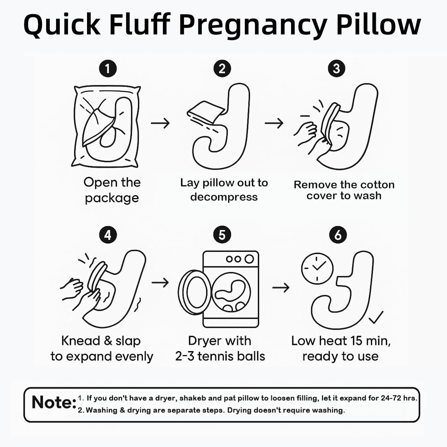 Pregnancy Pillow for Sleeping, SEEDNUR Maternity Pillow Support for Back, Legs, Belly, HIPS, Pregnancy Body Pillow with Detachable & Adjustable Cover, Pregnancy Pillow for Women Relieve Fatigue & Pain - Image 2