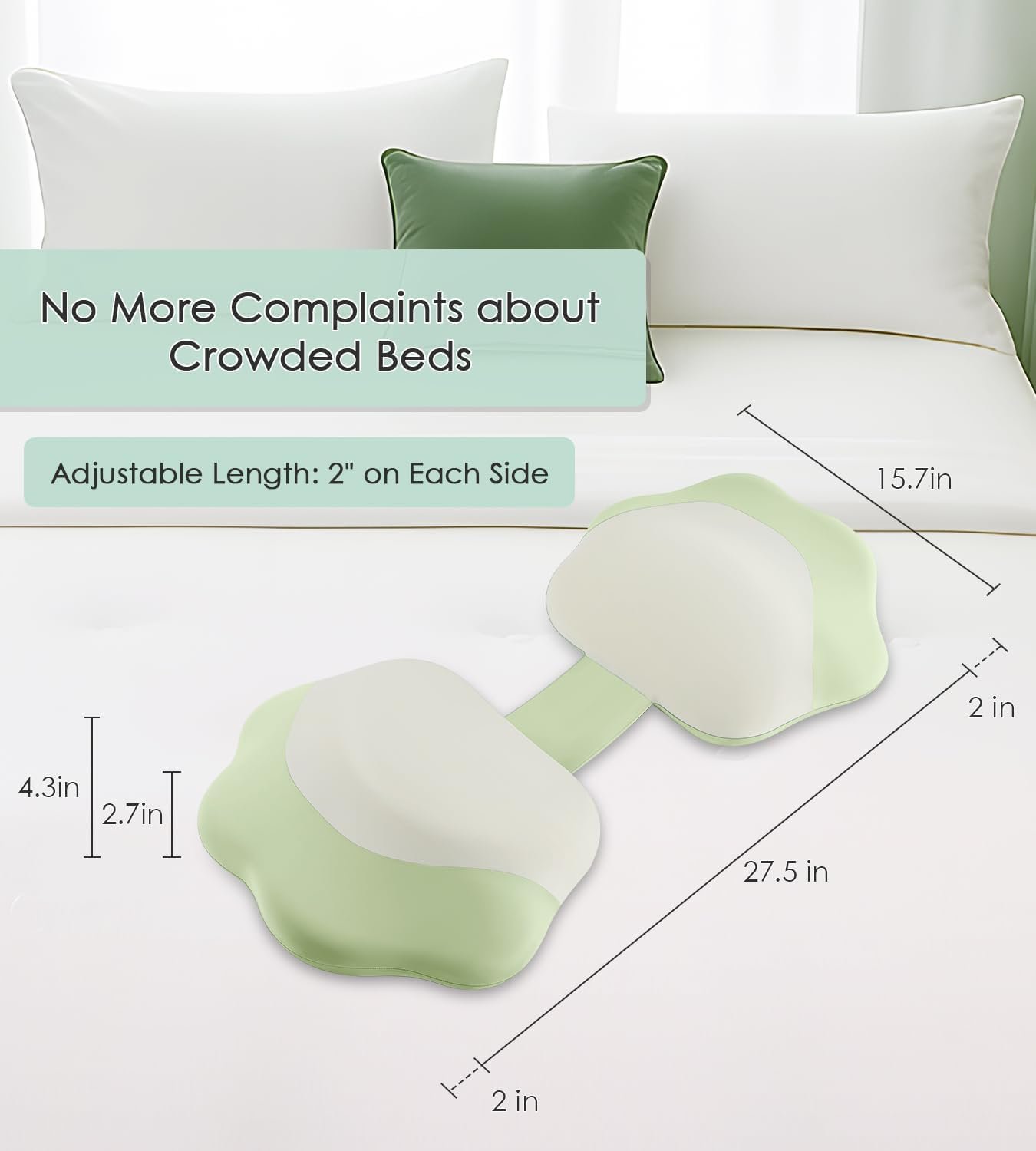 Pregnancy Pillows for Sleeping, Memory Foam Maternity Pillow Support for Back Belly HIPS, Adjustable Travel Wedge Pillow for Pregnant Women, Side Sleeping Pregnant Pillows with Cooling Pillowcase - Image 2