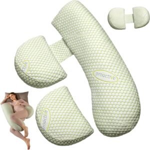 Pregnancy Pillows for Sleeping, Pregnancy Must Haves Body Pillow, Maternity Body Pillow for Adults, Support for Back, Legs, Belly, HIPS