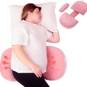 Pregnancy Wedge Pillow | Maternity Pillow | Portable Pregnancy Pillow | Suitable for Back & HIPS | Ideal for Sleep, Rest & Sitting | Removable Washable Cover