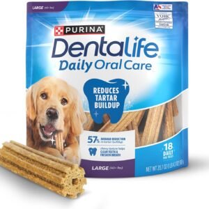 Purina DentaLife Made in USA Facilities Large Dog Dental Chews, Daily - 18 ct. Pouch