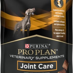 Purina Pro Plan Veterinary Large Breed Dog Joint Care Supplement with Glucosamine, Chondroitin, and Collagen to Support Hip and Joint Health – 30ct Pouch