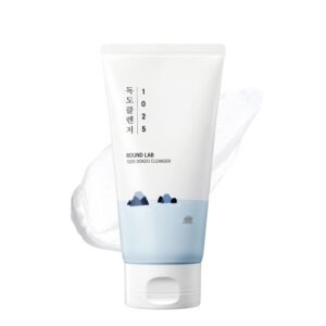 ROUND LAB 1025 Dokdo Cleanser 5.07 Fl Oz, Low pH Facial Cleanser for Sensitive Skin, Rich Soft Bubbles for Deep Cleansing and Makeup Removal, Hydrating Face Wash with Deep Sea Water, Korean Skin Care