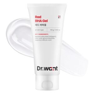 Red BHA Gel, Daily Exfoliating Gel with AHA, PHA, LHA for Gentle Peeling, Soothing Recovery, Pore Care, Hydration, Tea Tree, Cica for Blemish-prone skin. Korean Skincare, 100g, 3.52 oz.