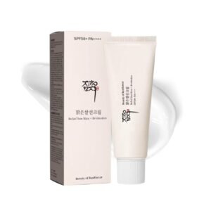 Relief Sun Organic Sunscreen SPF 50+ PA++++ – Lightweight Korean UV Protection for Face – Rice and Skin-Balancing Probiotics – 50 ml / 1.69 fl oz