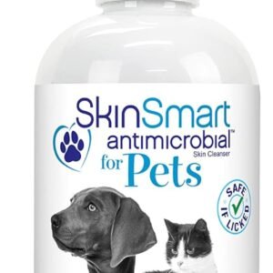 SkinSmart Antimicrobial Wound Care for Pets, Hypochlorous Acid Removes Bacteria to Promote Healing and Relieves Itch, Safe if Licked, 8 Ounce Spray Bottle