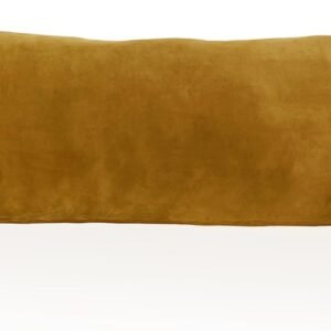 StangH Mustard Gold Velvet Body Pillow Cover 20x54, Super Soft Cozy Luxury Fuzzy Long Pillowcase with Hidden Zipper, Decorative Pillow Case for Pregnancy/Baby, 1 Piece