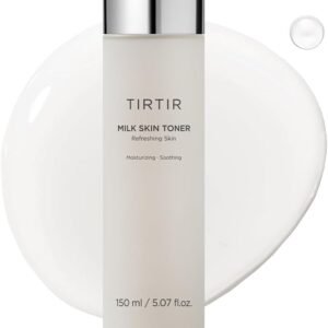 TIRTIR Milk Skin Rice Toner - Deep Moisturizing, Hydrating and Refreshing for face, Niacinamide, Ceramide, Rice Bran Extract, Nature-Oriented Ingredients, Korean Skin Care, Vegan, 150ml / 5.07 fl.oz.