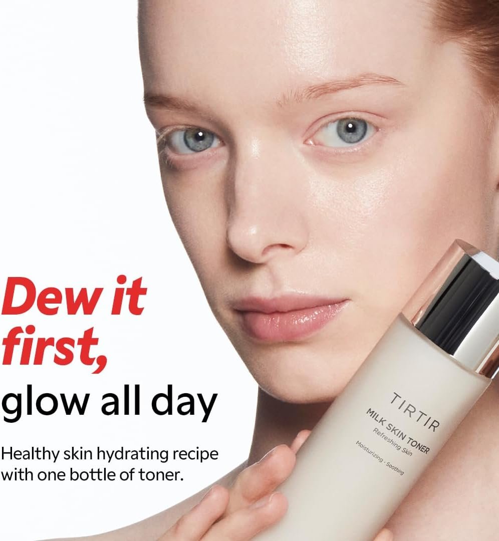 TIRTIR Milk Skin Rice Toner - Deep Moisturizing, Hydrating and Refreshing for face, Niacinamide, Ceramide, Rice Bran Extract, Nature-Oriented Ingredients, Korean Skin Care, Vegan, 150ml / 5.07 fl.oz. - Image 2