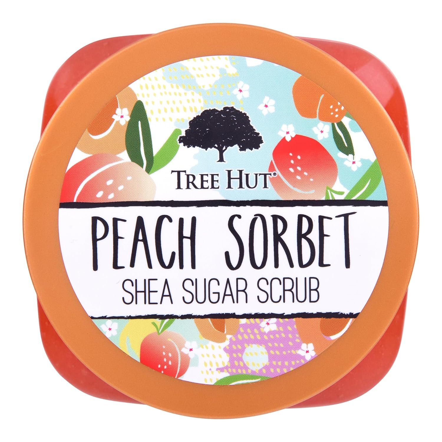 Tree Hut Peach Sorbet Shea Sugar Scrub, Exfoliating, Hydrating & Moisturizing Body Scrub with Shea Butter & Nourishing Essential Oils, Smooth & Soften Skin, 18 oz - Image 2