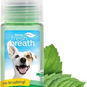 TropiClean Fresh Breath Dental Foam Spray for Dogs & Cats | Quick Breath Freshener and Teeth Cleaning Solution | Made in The USA | 4.5oz.