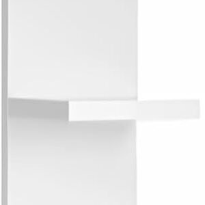 Versatile 7 Tier Wall Shelf Unit,White Lack Wall Shelf,Display Floating Shelf with LED Remote Control Light