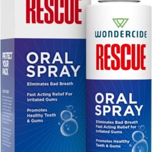 Wondercide Rescue - Oral Spray for Dogs and Cats – Freshens Breath, Soothes Gums, Alcohol Free Daily Dental Care with Pure Hypochlorous – 8.5 oz
