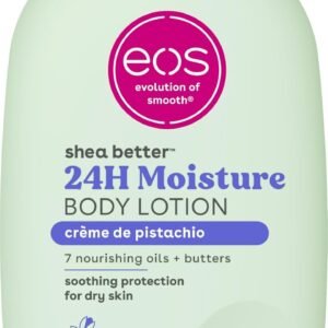 eos Shea Better Body Lotion- Crème de Pistachio, 24-Hour Moisture Skin Care, Lightweight & Non-Greasy, Made with Natural Shea, Vegan, 16 fl oz