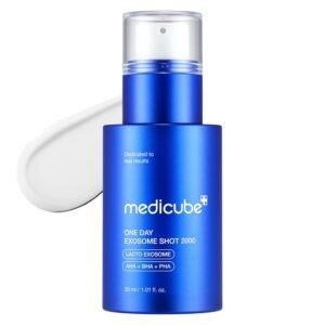 medicube Exosome Shot Zero 2,000 PPM Spicule Facial Serum | Liquid Skin Booster Serum | Exosome, AHA+BHA+PHA | Pore Care, Dead Skin Cells, Skin Texture | Korean Skincare, 1.01 fl.oz