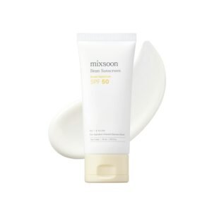 mixsoon Bean Sunscreen-Lightweight Airy Texture SPF 50 Korean Sunscreen for Face, No White Cast, Non-Sticky Stocking Stuffers 50ml / 1.69 fl.oz. Korean Glass Skin Care