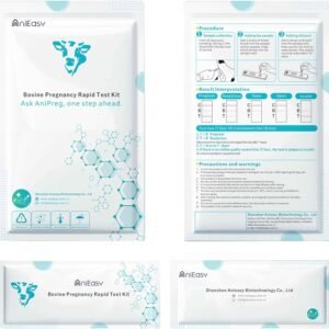 [10 Pack] Cow Pregnancy Test Kit: Rapid Pregnancy Tests for Bovine Complete kit - for Home/Small Farm Use