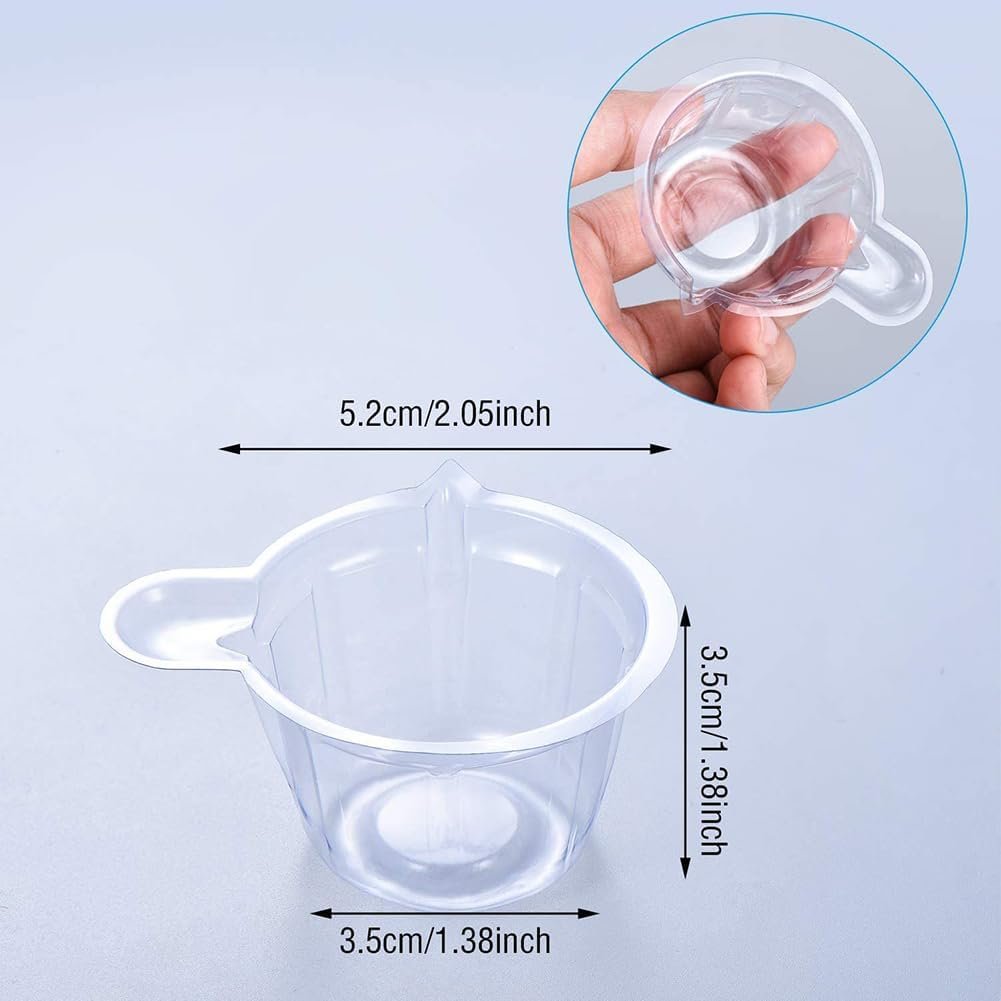 100 Pcs 40 ml Small Plastic Urine Cups Pregnancy Test Cups Specimen Container Cups Resin Mixing Cups Pee Cups for Ovulation Testing - Image 2