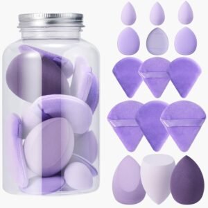 15 pcs Makeup Sponge Blender Sponges for Liquid, Cream, and Powder, Make up sponges for foundation Powder Puff Face Triangle Face Makeup Puff Wet Dry Dual-Use