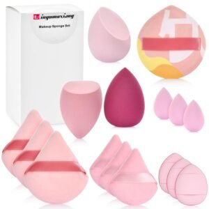 16PCS Makeup Sponge Set, with Triangle Powder Puff Beauty Blender Sponge and Mini Sponge For Foundation Concealer And Powder