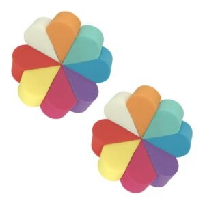 16pcs Dual-sided Makeup Sponges Powder Puff Set, Soft Foundation Blender for Dry and Wet Face Powder Application, Beauty Cushion Puff for Professional and Daily Use Random Color