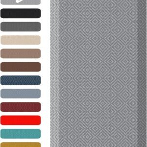 Ophanie Kitchen Mats for Floor, 3/4 Inch Thick Kitchen Rugs, 24'' x 70'' Anti Fatigue Standing Cushioned Mat, Waterproof,Comfort Ergonomic Mat for Office, Home, Sink, Grey Non-Slip Bottom