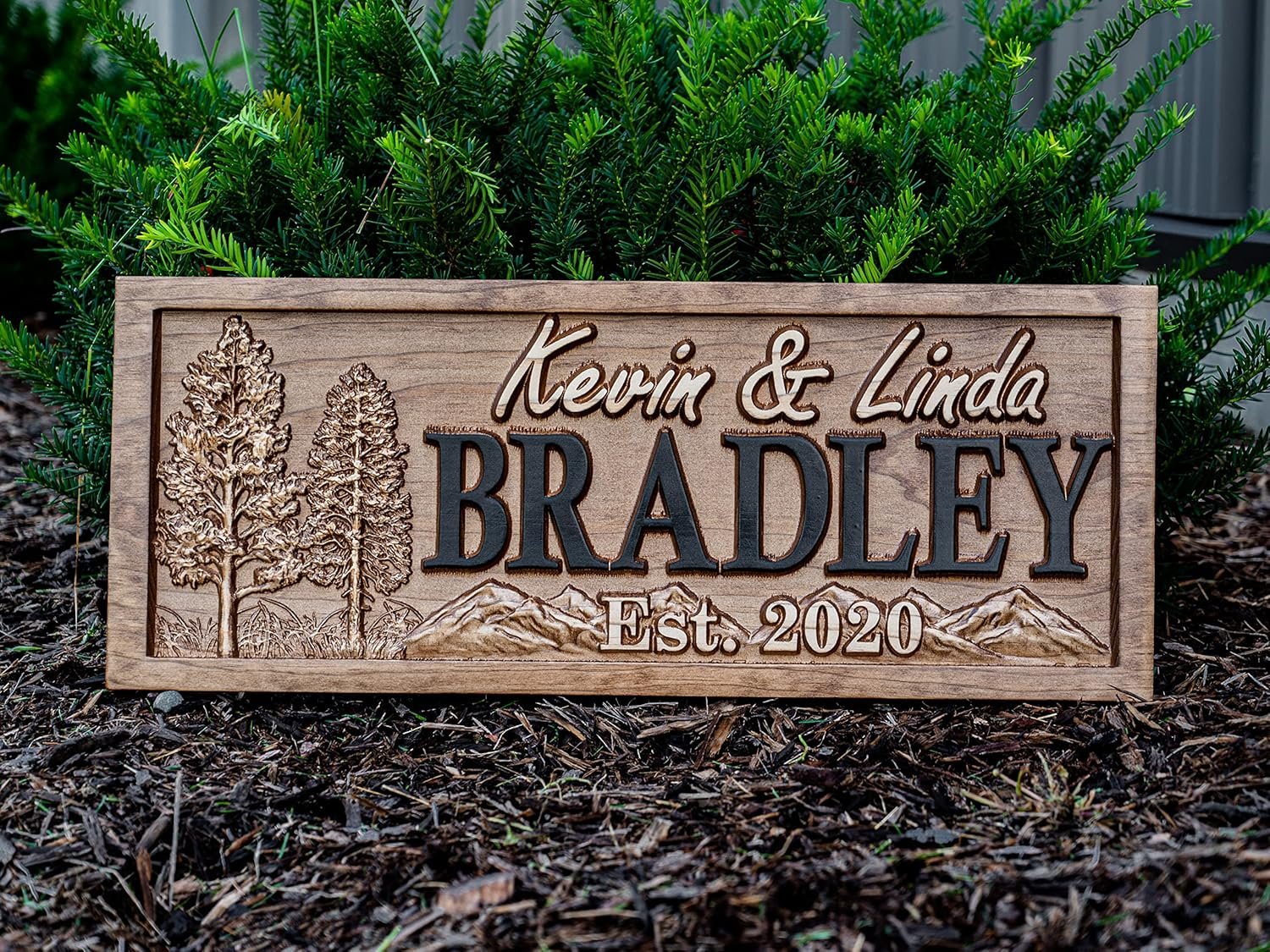 Custom Cabin Sign | Personalized Wood Sign | Cabin & Mountain Decor | Man Cave & Lake House Decor | Rustic 3D Cottage Sign | Family Name Sign - Image 4