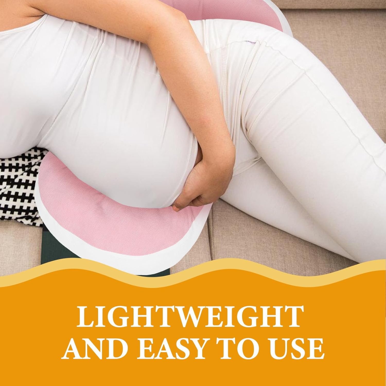 Pregnancy Pillow for Women U Shaped Maternity Belly Support Pillow Side Sleeping Soft Pink Comfort for Pregnant Moms - Image 3