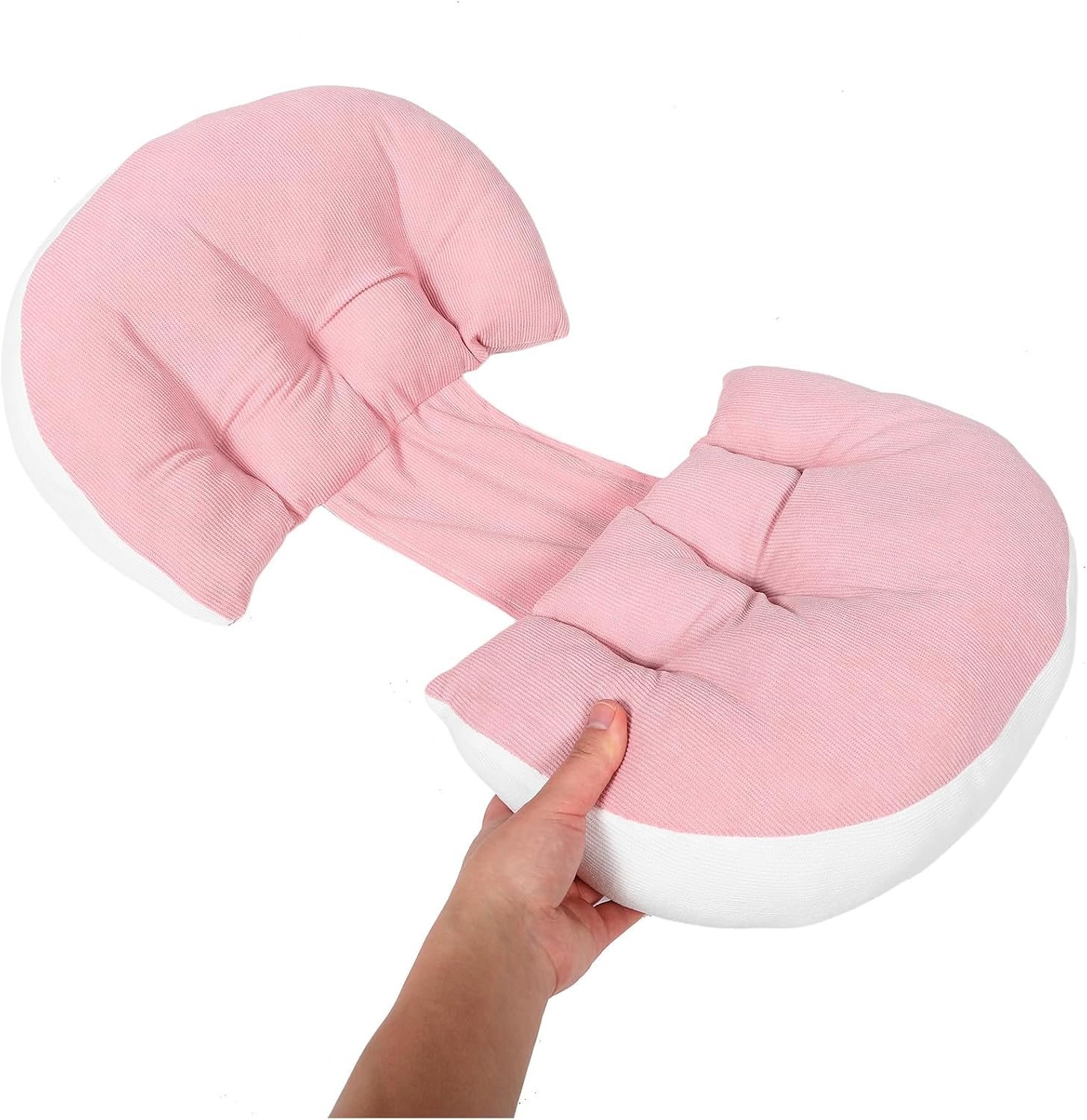 Pregnancy Pillow for Women U Shaped Maternity Belly Support Pillow Side Sleeping Soft Pink Comfort for Pregnant Moms - Image 6