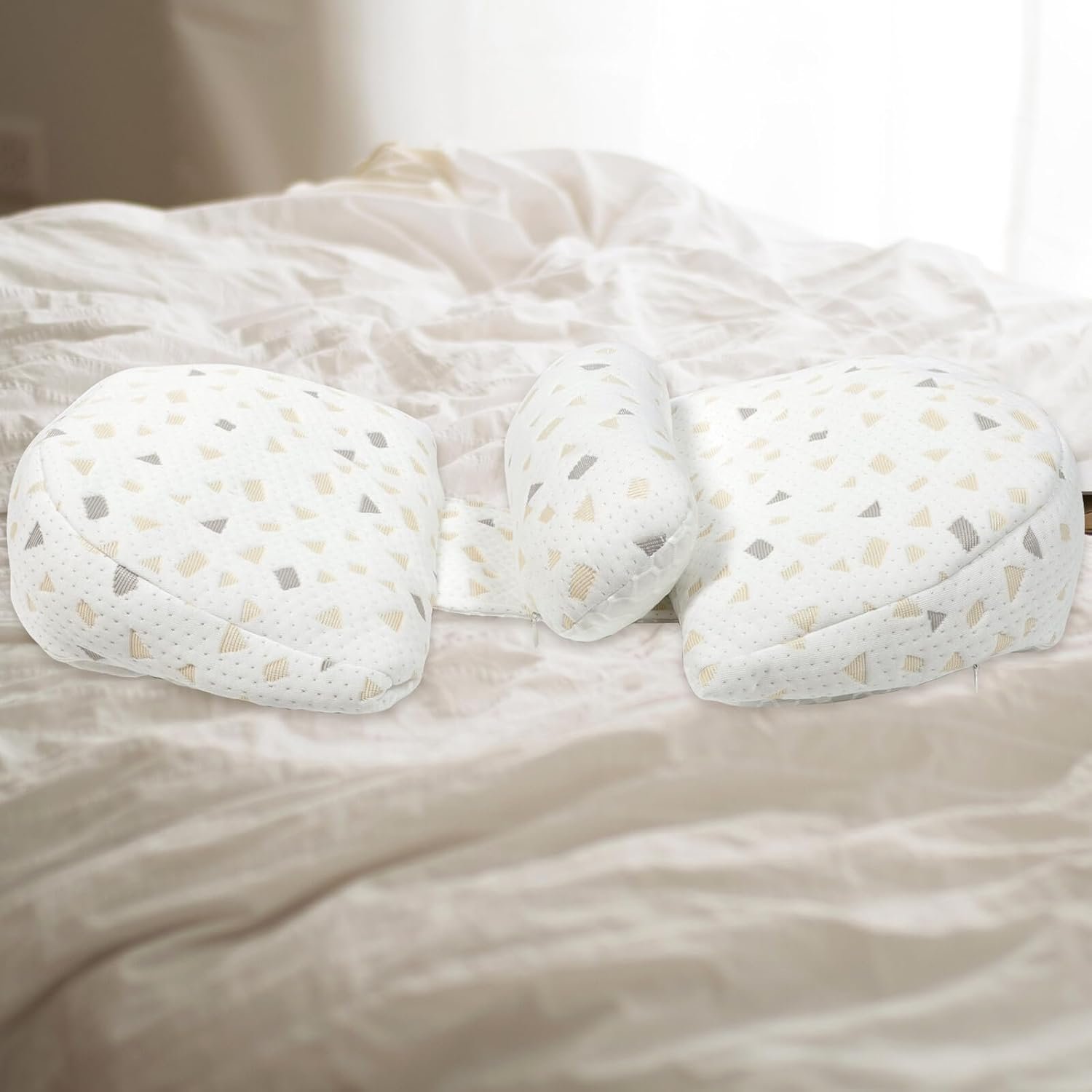 Pregnancy Pillow U Shaped Maternity Pillow for Sleeping with Adjustable Waist Cushion Support and Back Cushion for Pregnant Women Gray - Image 5