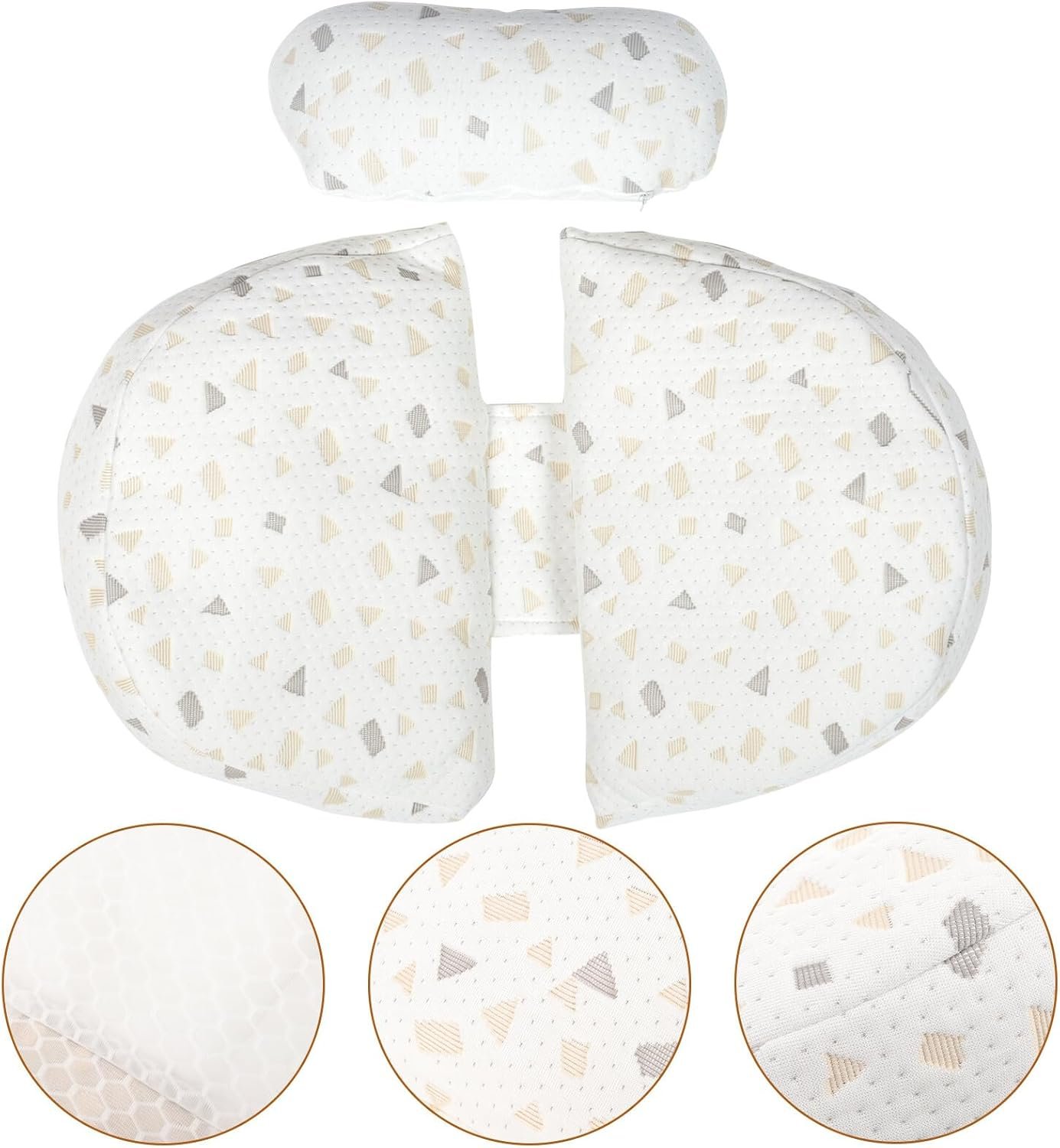 Pregnancy Pillow U Shaped Maternity Pillow for Sleeping with Adjustable Waist Cushion Support and Back Cushion for Pregnant Women Gray - Image 9