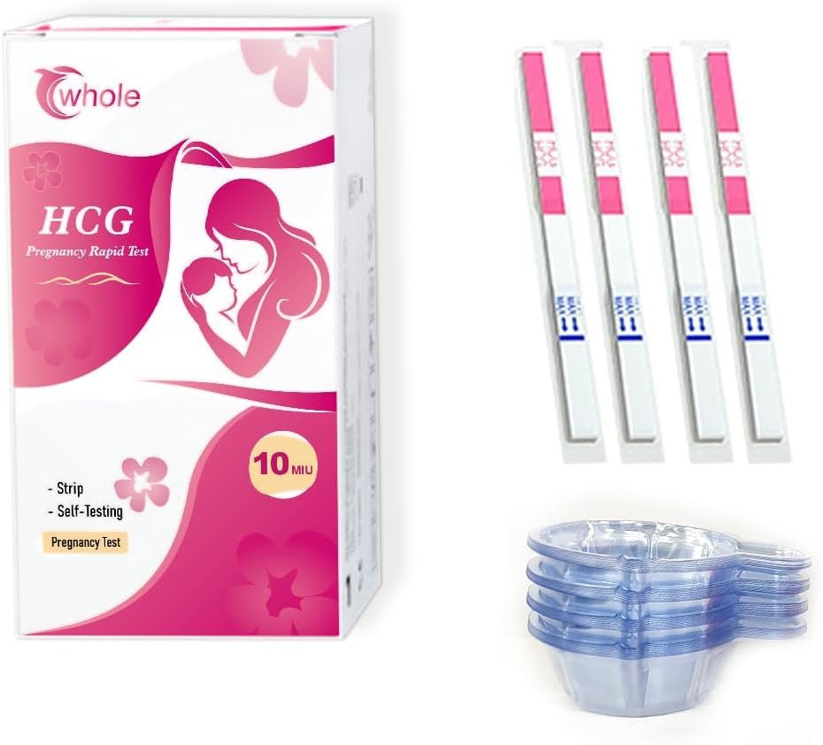 20 Pregnancy Test Strips for Early Detection 10 MIU/ml-Width of 5mm Home Test - Image 6