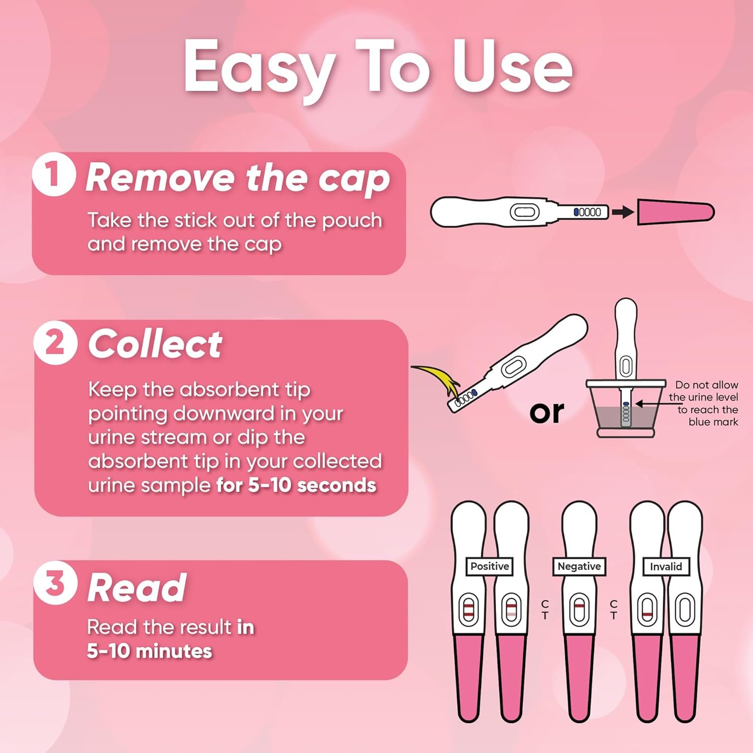 Wondfo Early Result Pregnancy Test Sticks-6 Days Before Missed Period-Rapid Detection at Home Pregnancy Test (2 Pack) - Image 5