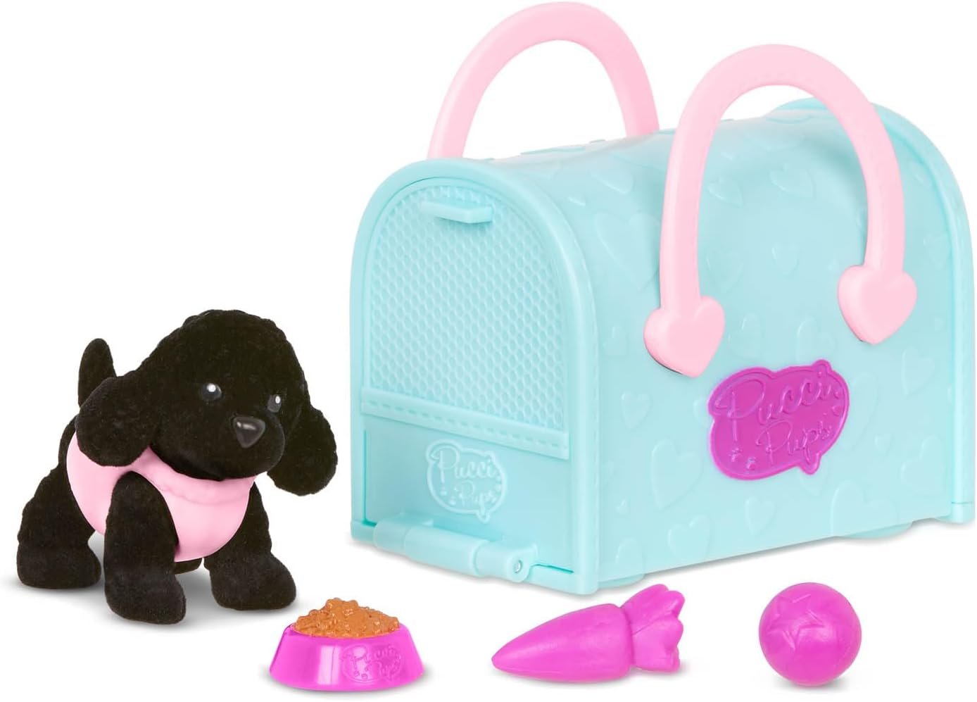 Pucci Pups – Collectible Puppy Set – Beagle, Schnauzer, Poodle – Carrier Purse – Dog Accessories Included 3+ Years - Image 3