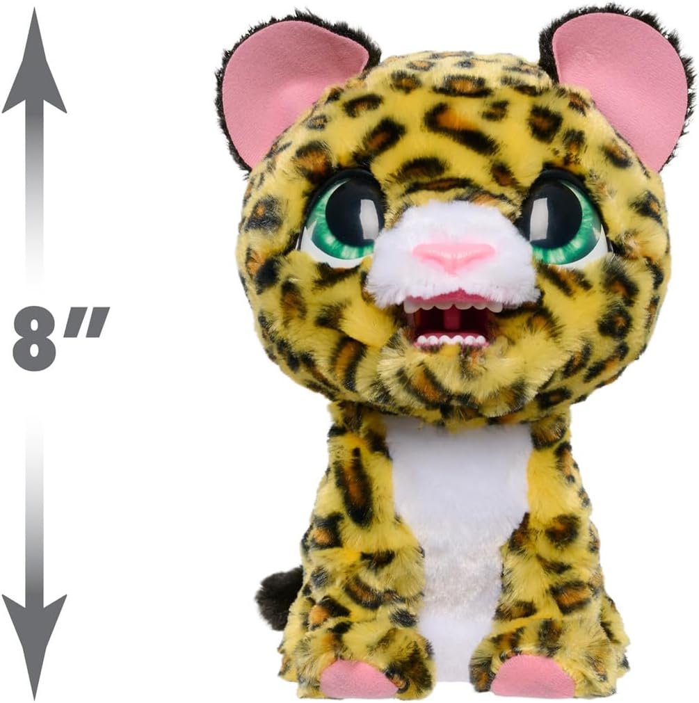 FurReal Lil Wilds Lolly The Leopard Interactive 8-inch Plush Stuffed Animal with Over 35 Sounds and Reactions, 6-Pieces, Kids Toys for Ages 4 Up by Just Play - Image 4